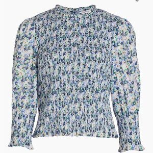 Veronica Beard 4 Blue Floral Women's Top